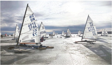Ice Yacht Race Concludes At Fort Peck