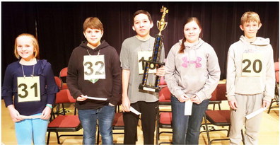 County Spelling Bee Winners