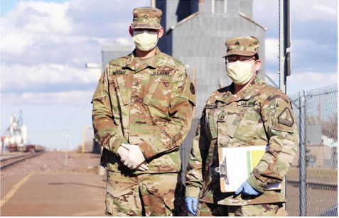 Guard Conducts Screenings At Wolf Point Amtrak Station