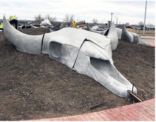 MDT Adds Skulls, Medicine  Wheels To Poplar Roundabouts