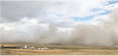 Fire Burns North Of Wolf Point September 2