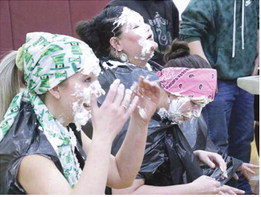 School Staff Has Pies Thrown In Face