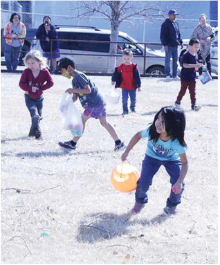 Wolf Point Optimist Club  Sponsors Easter Egg Hunt