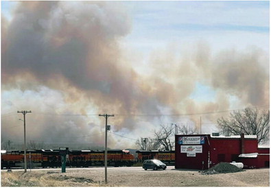 Multi-County Fire Jumps River Near Brockton