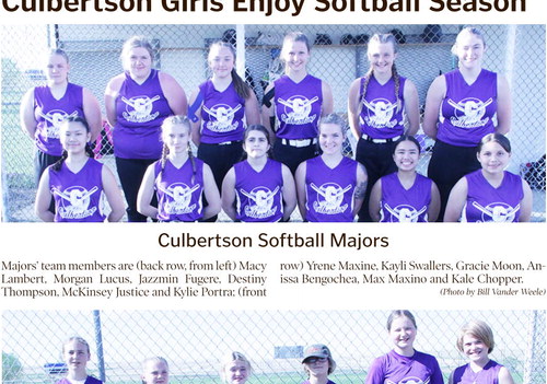 Culbertson Girls Enjoy Softball Season