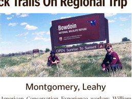 Workers Check Trails On Regional Trip Workers Check Trails On Regional Trip