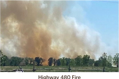 Fire Involves 50-75  Acres Near Poplar