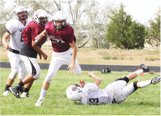 Wolf Point Football Holds Pre-season Scrimmage