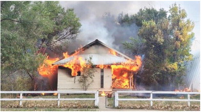 Home Destroyed by Fire