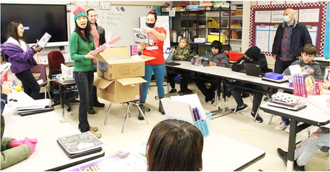 Love Has No Color Provides  Gifts To Local Students
