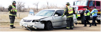 Fire Department And EMS Respond