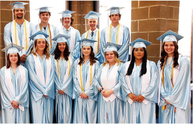 Twelve Graduate At Bainville School