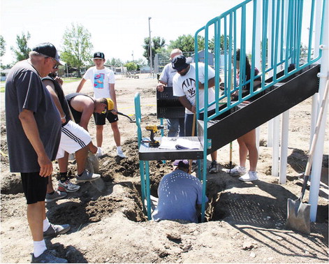 Borge Park Playground  Project Nearing Completion