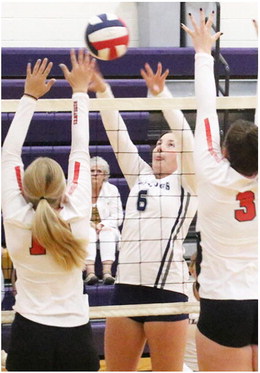 Volleyball Teams Compete During Tournament In Culbertson