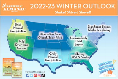 Almanac Predicts  Cold Weather For Region