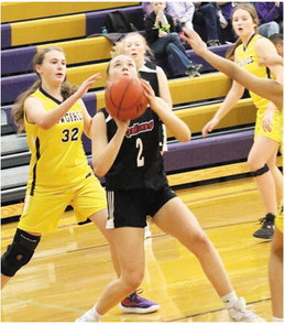 Froid/Lake, Culbertson Girls Battle In Junior High Basketball Game