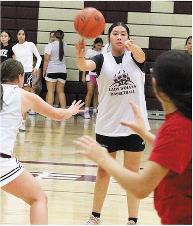 Girls Attend Open Gym  In Preparation For Season