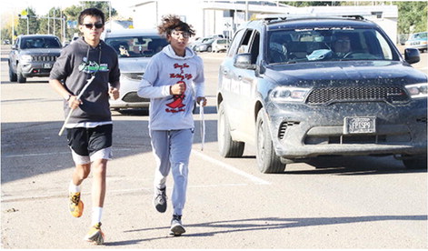 Red Ribbon Run Goes Through Reservation