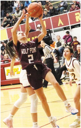 Poplar Girls Nip Wolf Point, 58-56, Poplar Girls Nip Wolf Point, 58-56,