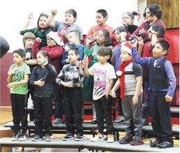 Third Graders Entertain  During Christmas Program