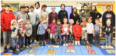 JMG Presents Ornaments To Students