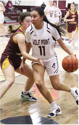Wolf Point Girls Fall To  Strong Baker Squad