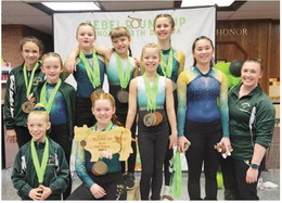 Area Gymnasts Place During Action In Minot