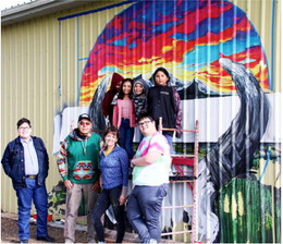 McIntyre-Led Mural Goes Up At Medicine Creek McIntyre-Led Mural Goes Up At Medicine Creek