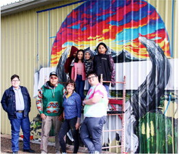 McIntyre-Led Mural Goes  Up At Medicine Creek