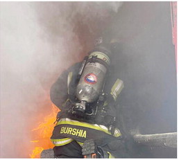 Fire Department Holds Burn Trailer Training