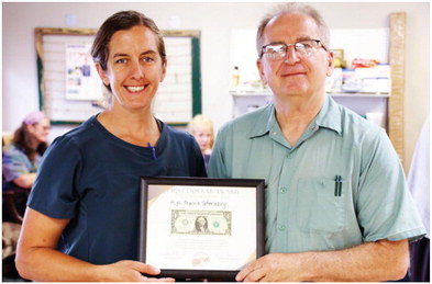 High Prairie Vet Receives First Dollar