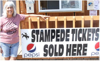 Booth Provides Many Stampede Items For Historic Week In Area Booth Provides Many Stampede Items For Historic Week In Area
