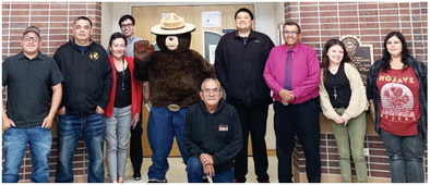 Tribes, Mail Carriers Visit With Smokey Tribes, Mail Carriers Visit With Smokey