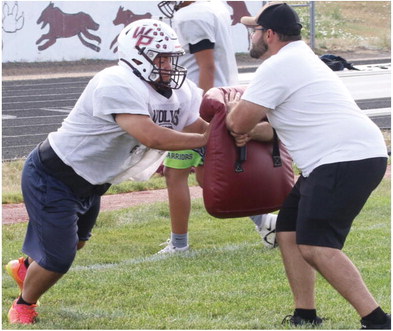 Wolf Point Athletes Take Part In Football Camp At High School Wolf Point Athletes Take Part In Football Camp At High School