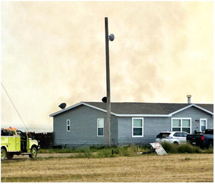 Fire Burns 1,500 Acre Near Fort Kipp