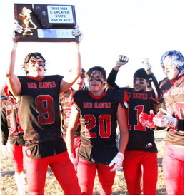 Red Hawks Finish Second In Six-Man Football Ranks