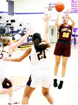 Poplar Girls Defeat  Culbertson, 64-54