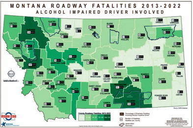 Ratings: Montana ‘Worst’  For Drunk Driving Fatalities