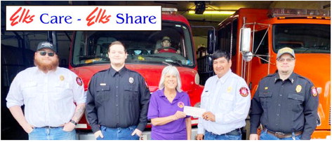 Elks Donate To Fire Departments