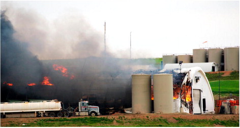 Fire Threatens Bainville Facility Fire Threatens Bainville Facility