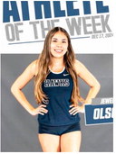 Olson Selected Track Athlete Of Week Olson Selected Track Athlete Of Week