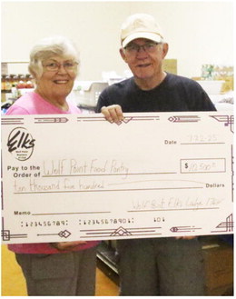 Elks Donate To Food Pantry