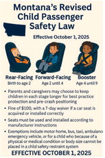 New Car Seat Law Begins  In Montana On Oct. 1