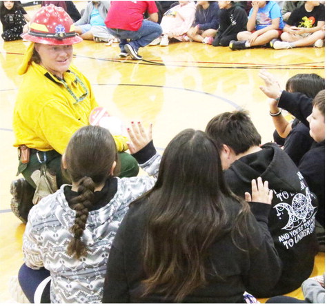 Firefighters Discuss Safety To Students