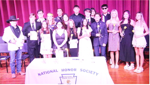 Wolf Point Conducts National Honor Society Induction