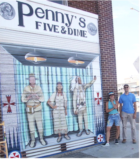 Mural Brightens Up Wolf Point’s Building