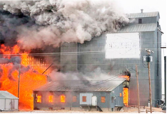 Fire Destroys Wolf Point Elevator Fire Destroys Wolf Point Elevator