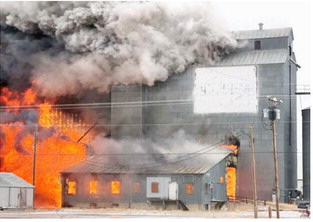 Fire Destroys Wolf Point Elevator Fire Destroys Wolf Point Elevator