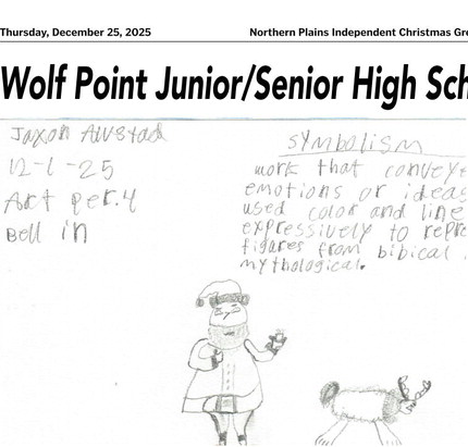 Wolf Point Junior/Senior High School Student Artwork