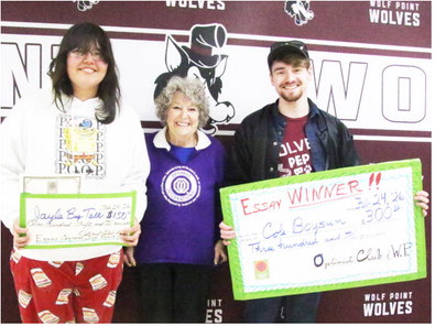 Students Place In Optimist Club Essay Contest